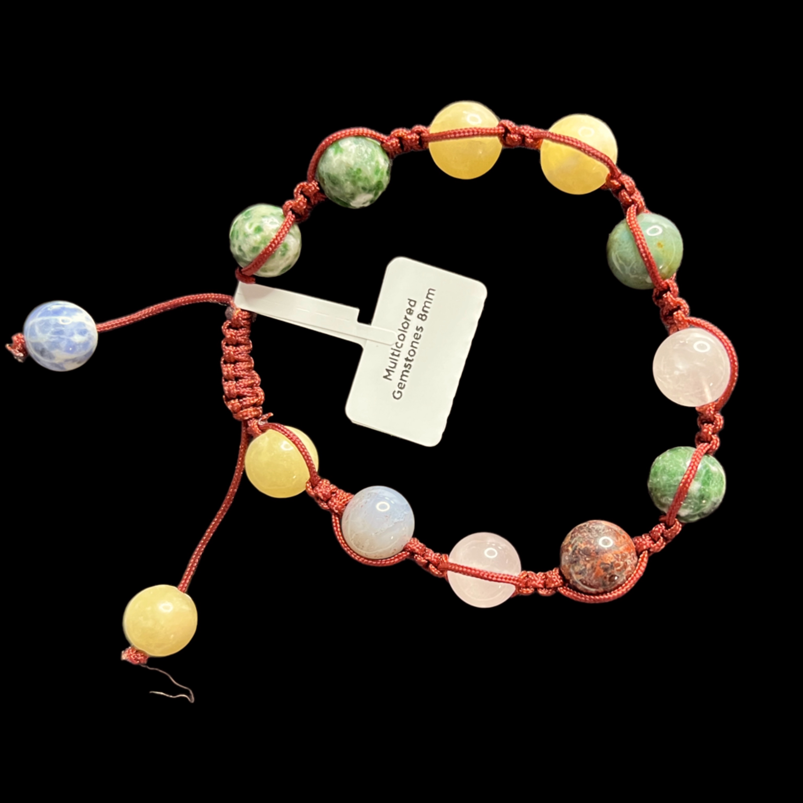 Multicolored Gemstone Bracelet 8mm